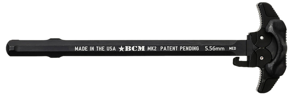 BCM GFHMK2LRGAMBI Ambidextrous MK2 Charging Handle Mil-Spec AR-15 Black 7075 T-6 Aluminum Large