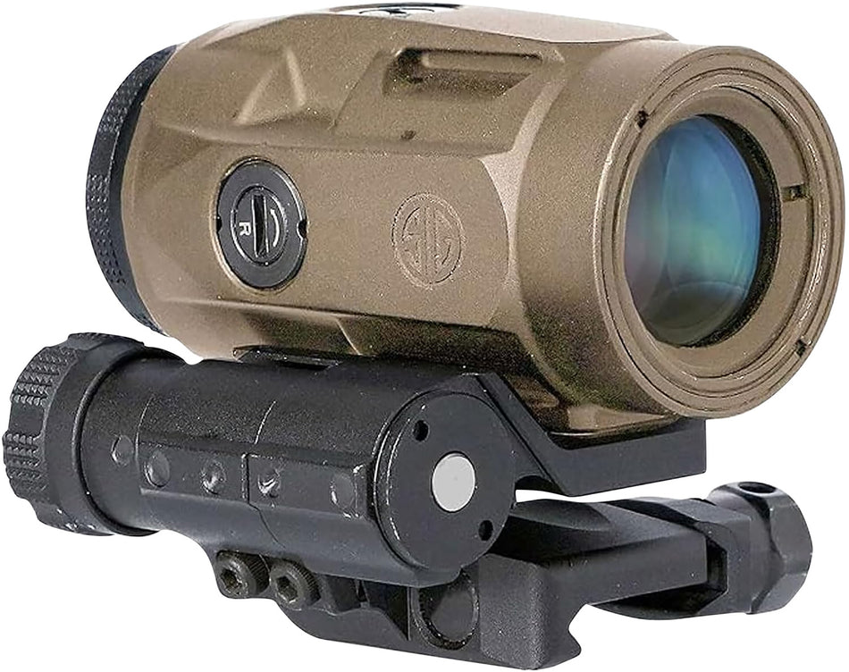 Sig Sauer Juliet3-Micro Magnifier 3x22mm FDE Flip-to-Side Mount SOJ3M011
