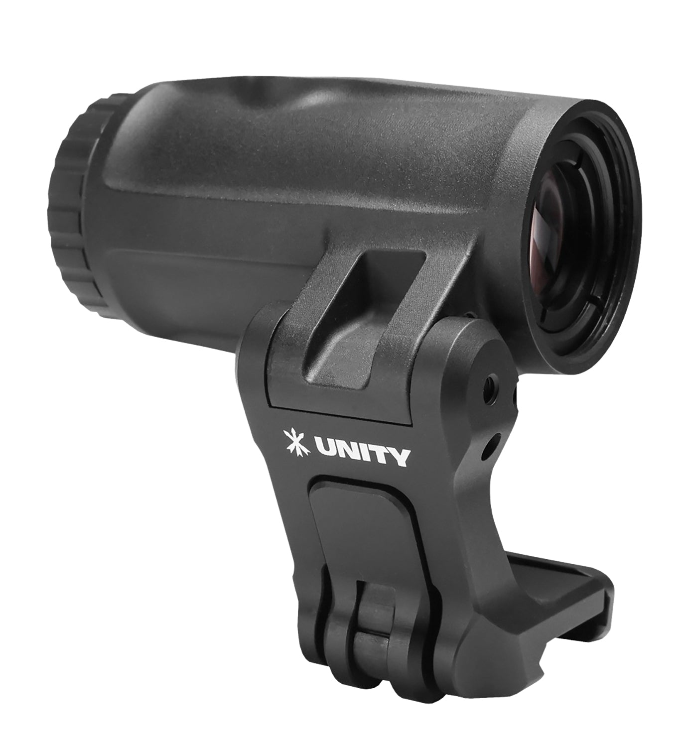 Unity Tactical FAST FTC 4X Magnifier with Flip-to-Center Mount, Black Anodized