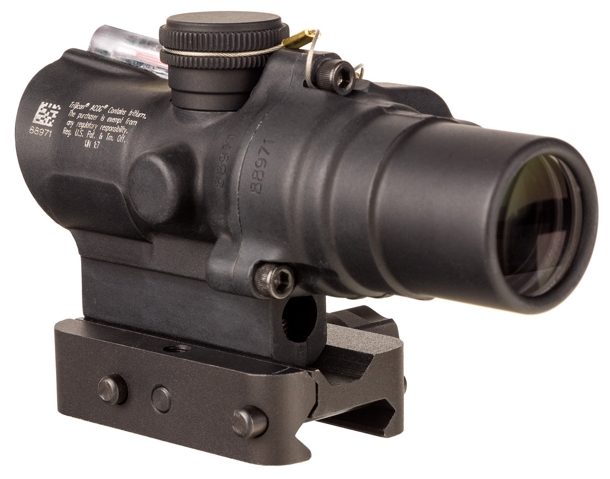 Trijicon 400330 ACOG TA44 1.5x16mm Matte Black Anodized Illuminated Red Circle w/Dot Reticle