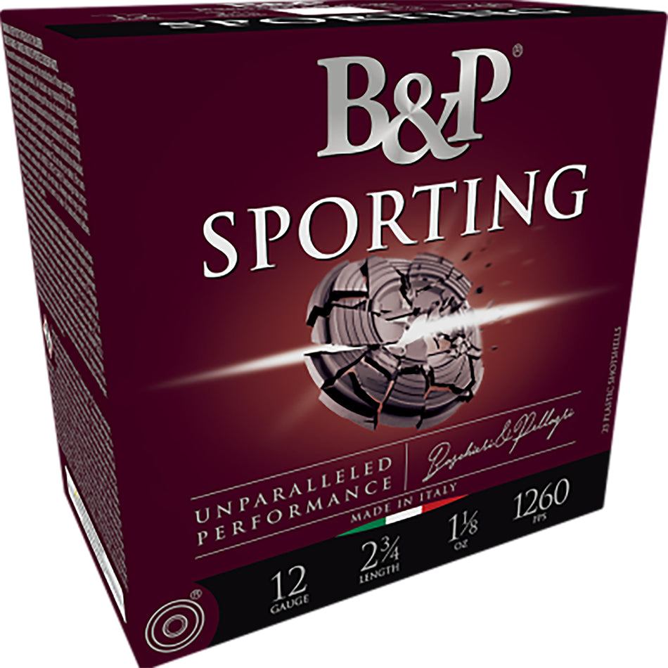 Baschieri and Pellagri Competition Sporting Clay High Velocity 12 Gauge 2.75 in / 2.75 in #7.5 1 oz