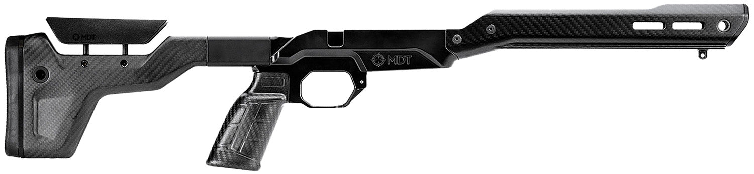 MDT 107837BCF HNT26 Chassis System Black Carbon Fiber Howa 1500 SA Weatherby Vanguard AICS Standard