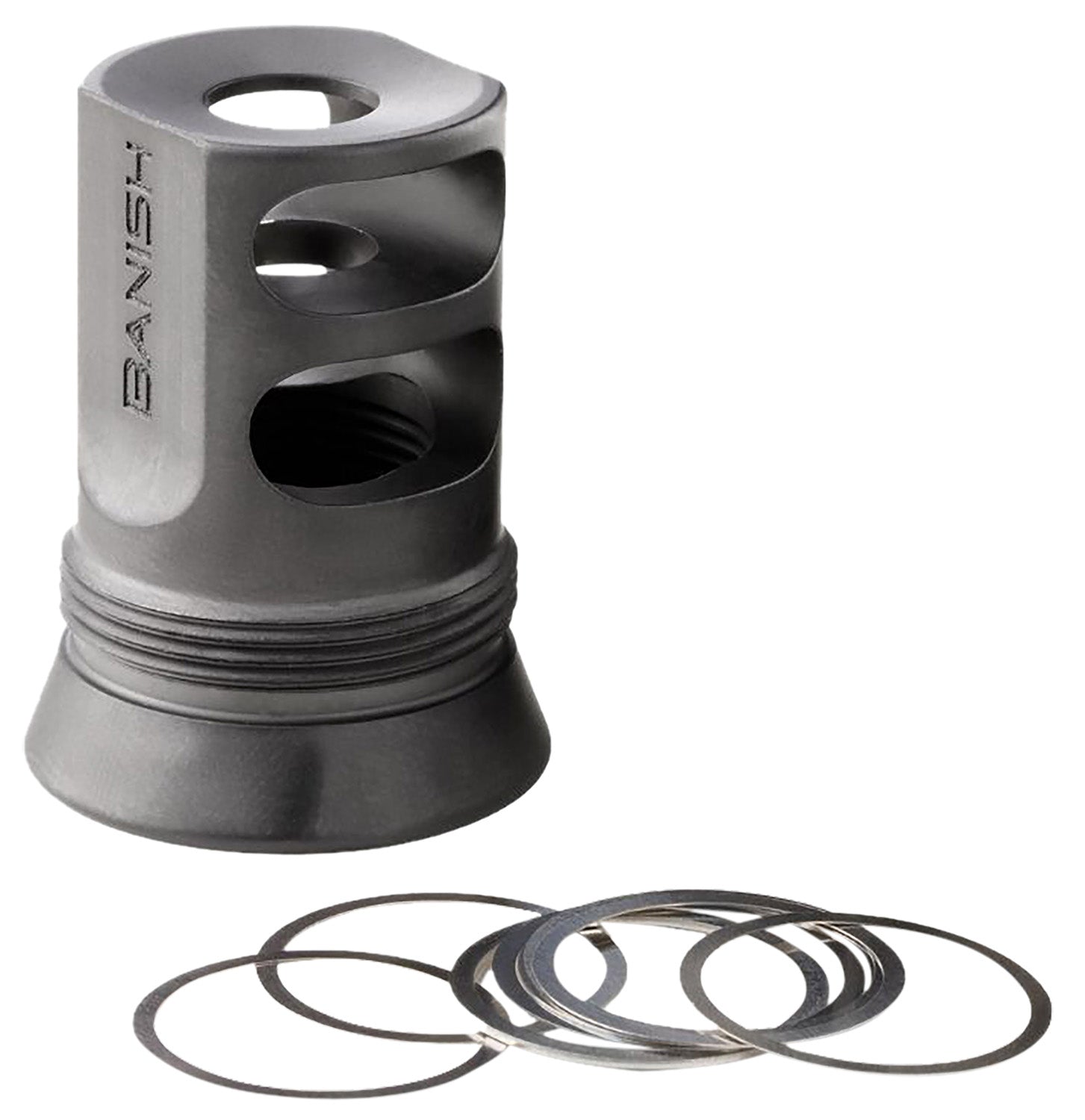 Banish 30 Gold Muzzle Brake 1/2x28 - Suppressor Host Adapter