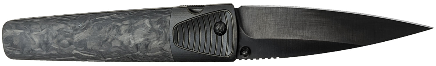Cold Steel Caledonian 60 4.25" Folding Spear Point Knife, Black PVD CPM 20V Blade, Forged Carbon Fiber Handle