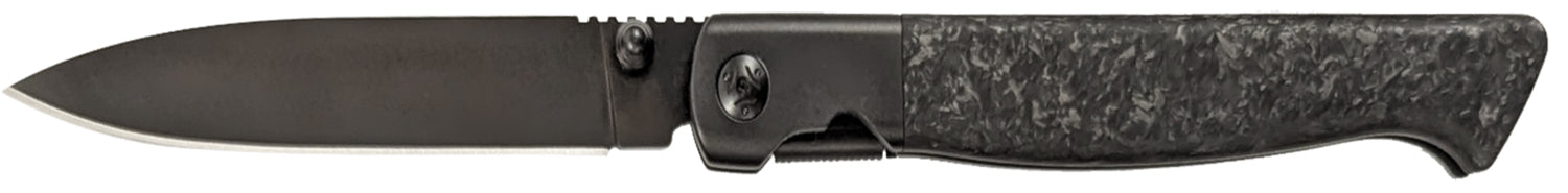 Cold Steel Spectre 3.80" Folding Drop Point Knife, Black PVD CPM 20V SS Blade, Carbon Fiber Handle