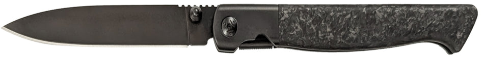 Cold Steel Spectre 3.80" Folding Drop Point Knife, Black PVD CPM 20V SS Blade, Carbon Fiber Handle