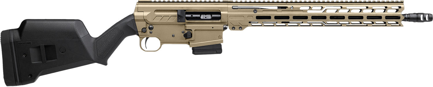 CMMG 30A650ACT Dissent BR4 *CA Compliant 300 Blackout 10+1 16.10" Black Nitride Threaded Barrel, Coyote Tan Cerakote Picatinny Rail Aluminum Receiver, Magpul SGA Black Synthetic Stock