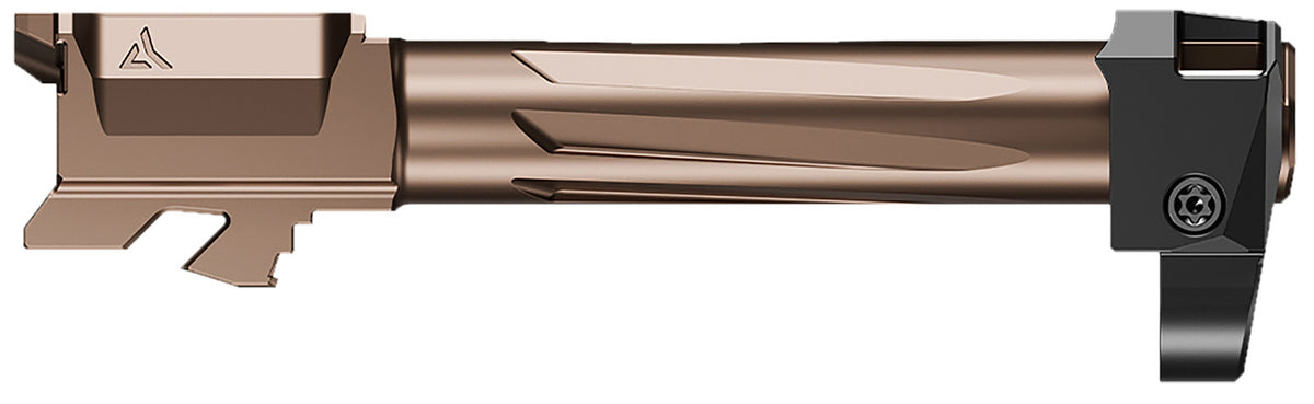 Radian Weapons R0832 Ramjet & Afterburner Combo 9mm Glock 19 Gen5 Bronze Stainless Steel Barrel