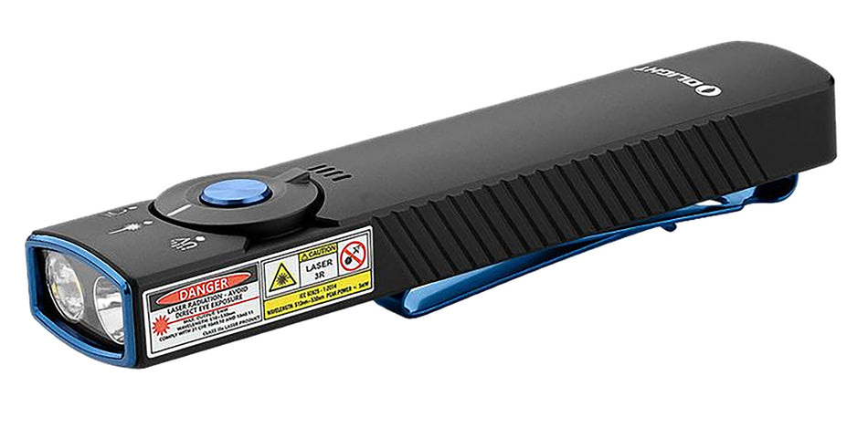 Olight Arkfeld Pro Black 1,300 Lumens White LED Green Laser UV 3-in-1 EDC Flashlight