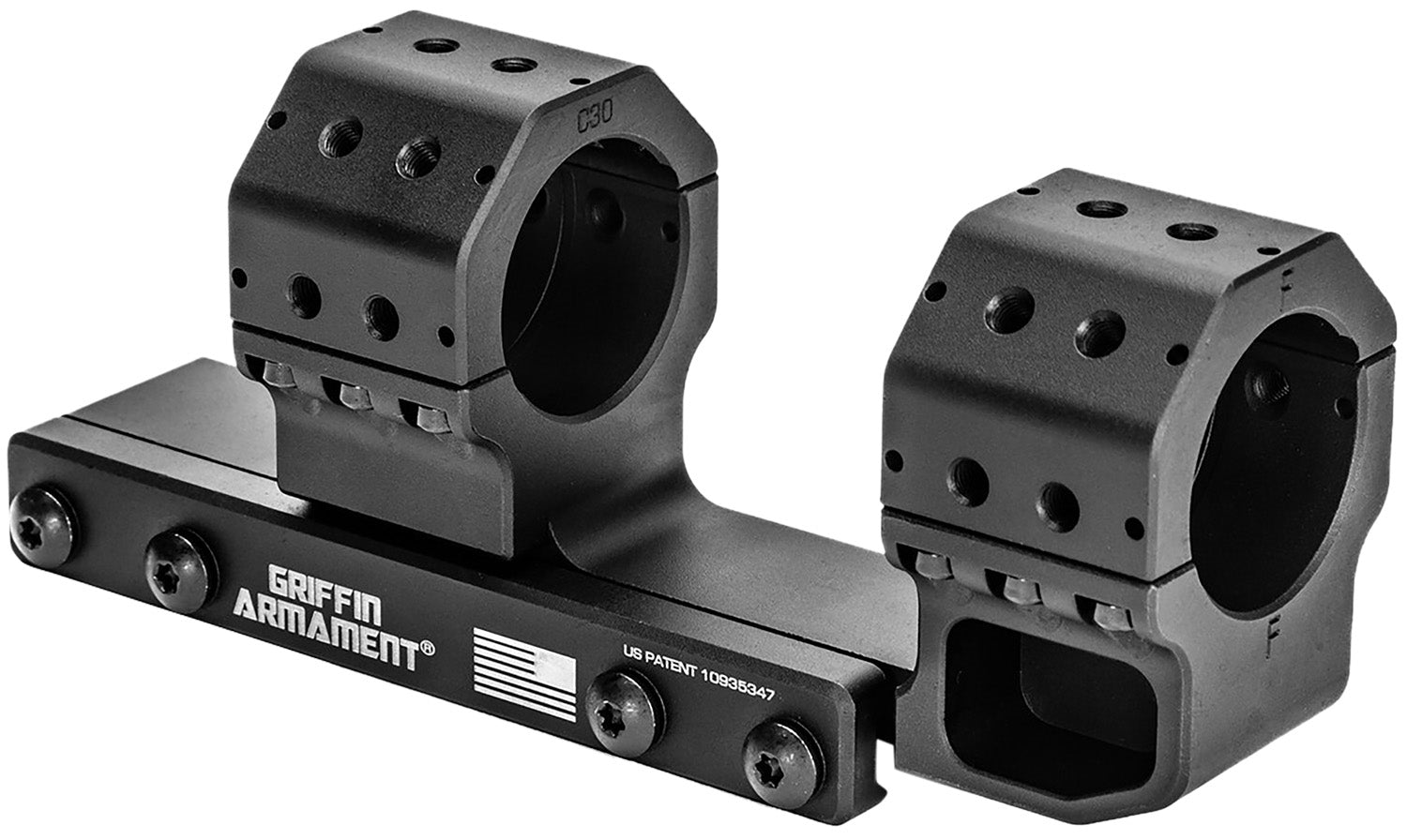 Griffin Armament GSMC1425H34MM GPM Cantilever Mount Black Anodized 34mm 15 MOA