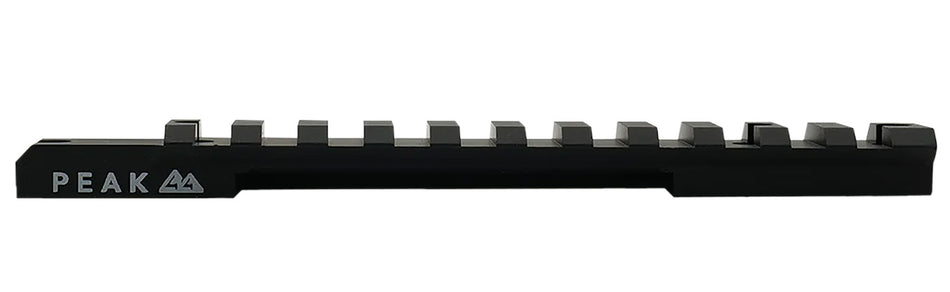 Weatherby J010005 PEAK 44 Picatinny Rail Matte Black Aluminum for Weatherby Vanguard Long Action 20 MOA