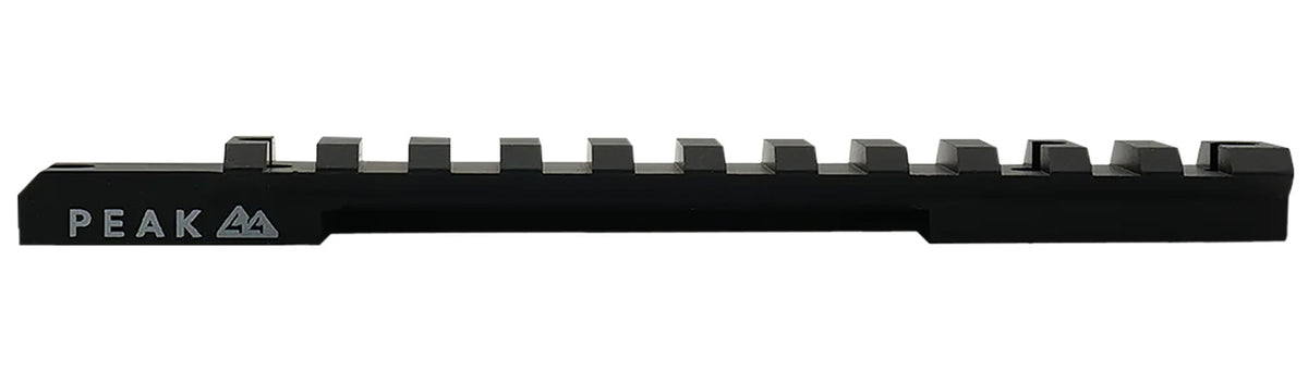 Weatherby J010006 PEAK 44 Picatinny Rail Matte Black Aluminum for Weatherby Vanguard Short Action 20 MOA