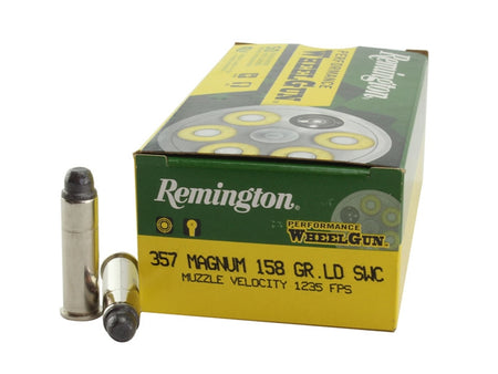 Remington 357 Mag Performance Wheel Gun 158gr LSWC Ammo