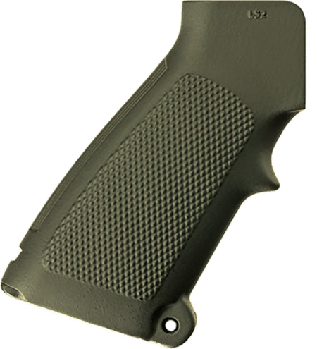B5 Systems CAR15 LS2 Grip OD Green Traditional A2 Styling with Integral Storage
