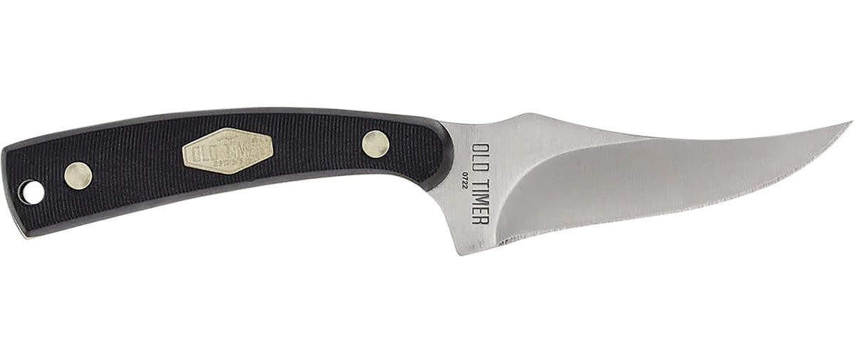 Old Timer Sharpfinger 3.30" Fixed Clip Point Stainless Steel Blade with Delrin Handle