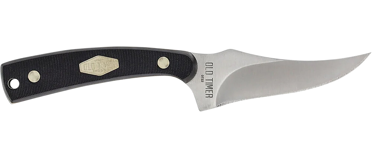 Old Timer Sharpfinger 3.30" Fixed Clip Point Stainless Steel Blade with Delrin Handle