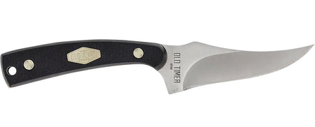 Old Timer Sharpfinger 3.30" Fixed Clip Point Stainless Steel Blade with Delrin Handle
