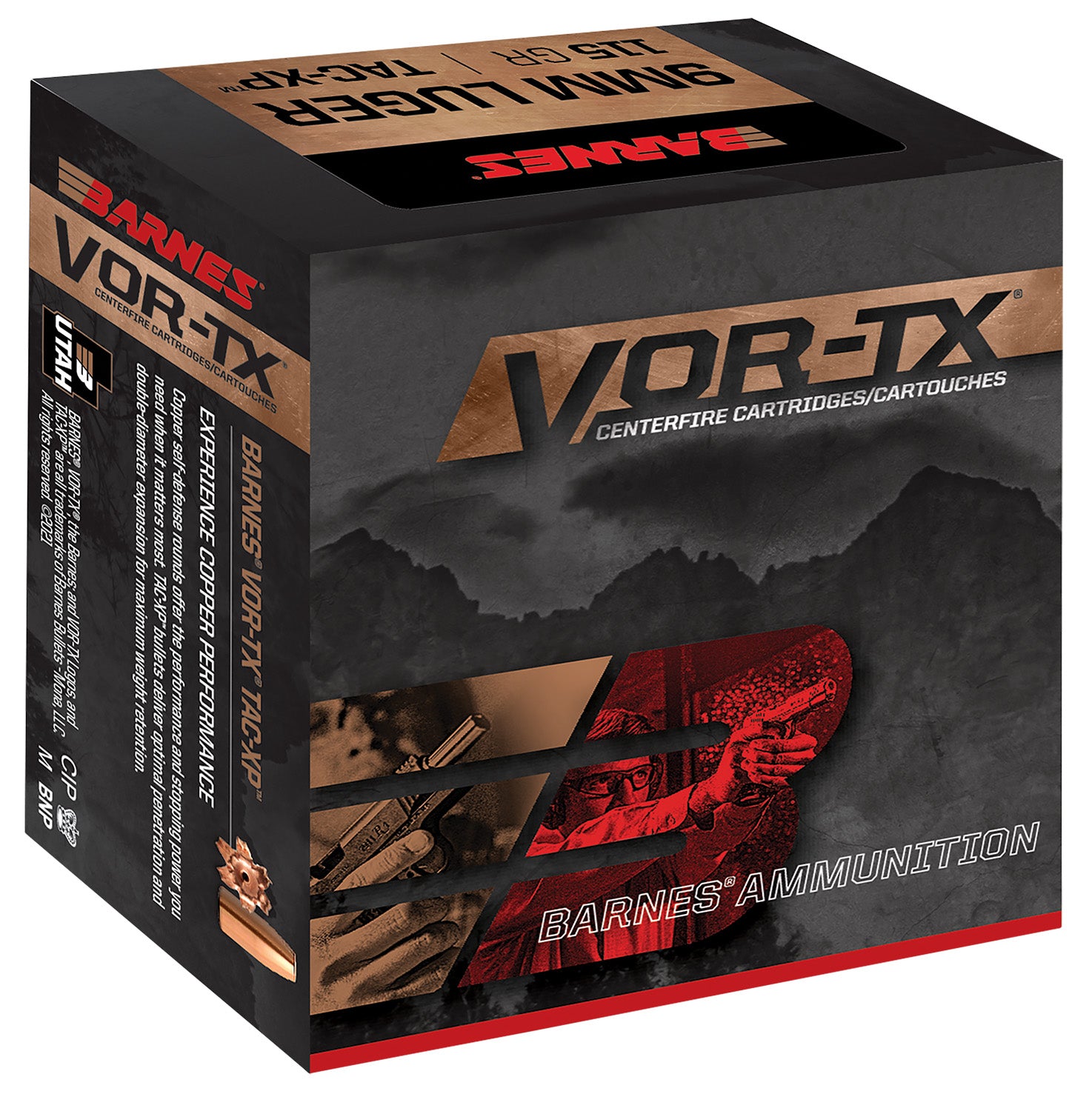 Barnes VOR-TX .45 ACP/Auto 185 gr CSHP ammo