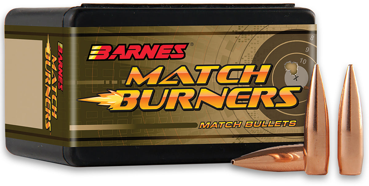 Barnes 32050 Match Burners 22 Caliber 77gr Boat Tail 100 Per Box
