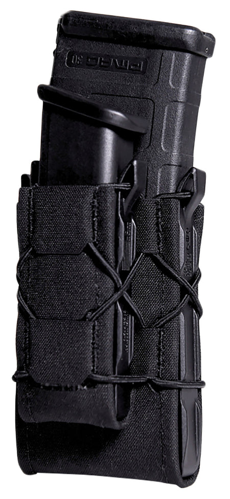 High Speed Gear 24DD00BK TACO Gen 2 Double Decker Black Nylon Laminate MOLLE Pistol/Rifle Mag Pouch