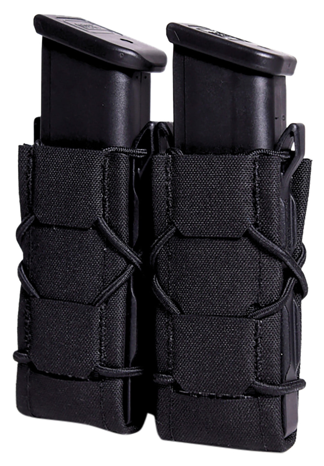 High Speed Gear TACO Gen 2 Double Pistol Magazine Pouch Black Nylon Laminate MOLLE Mount