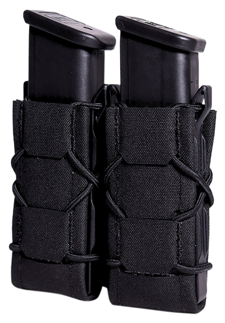 High Speed Gear TACO Gen 2 Double Pistol Magazine Pouch Black Nylon Laminate MOLLE Mount