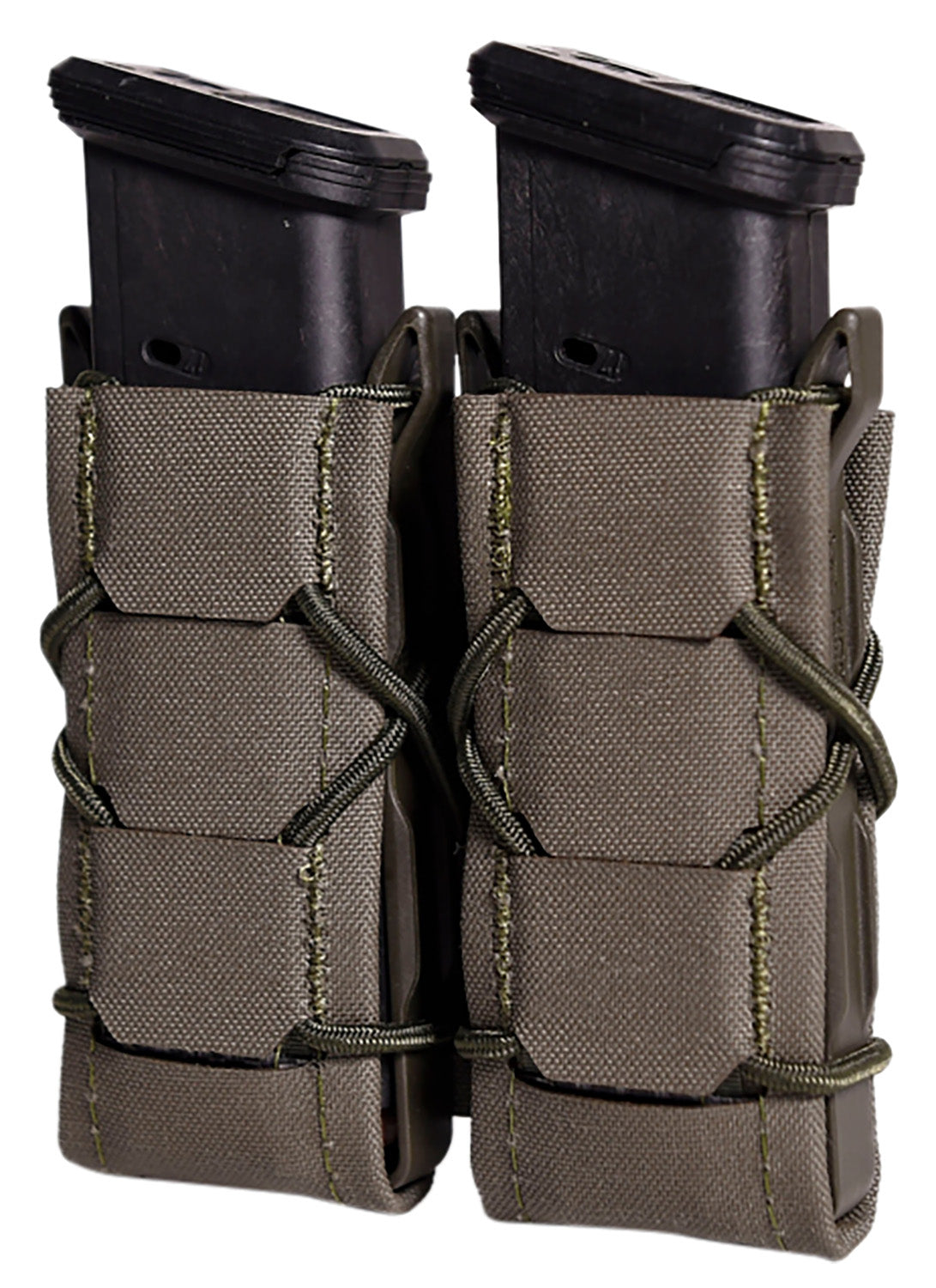 High Speed Gear TACO Gen 2 Double Pistol Magazine Pouch OD Green Nylon Laminate MOLLE Mount