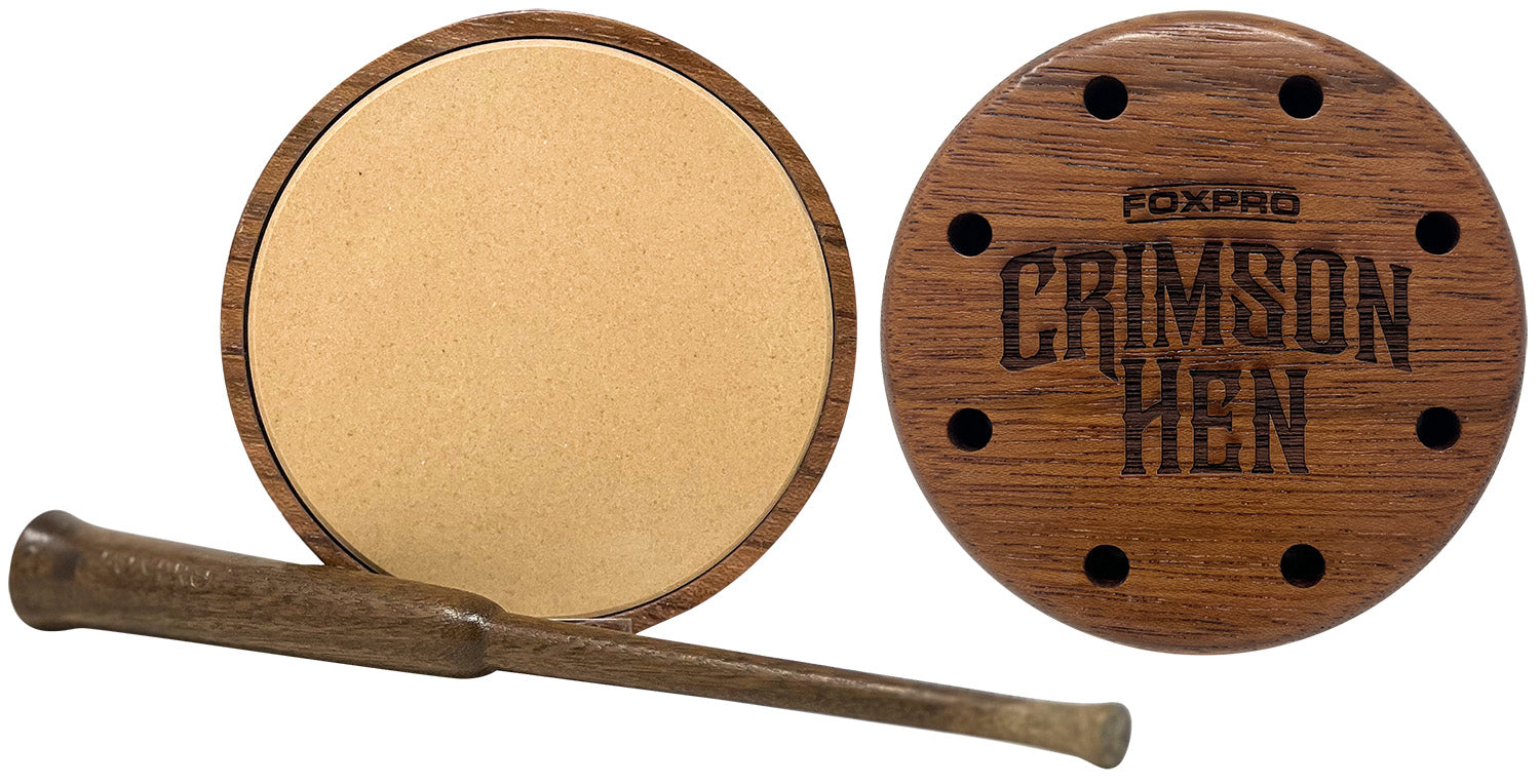 Foxpro Crimson Ceramic Turkey Friction Call - Full Size, Cherry Wood