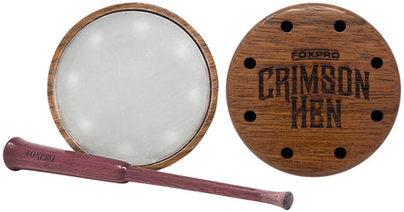 Foxpro Crimson Crystal Turkey Friction Call - Cherry Wood Body