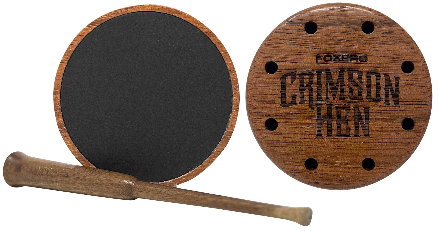 Foxpro Crimson Aluminum Friction Turkey Call with Cherry Wood Striker