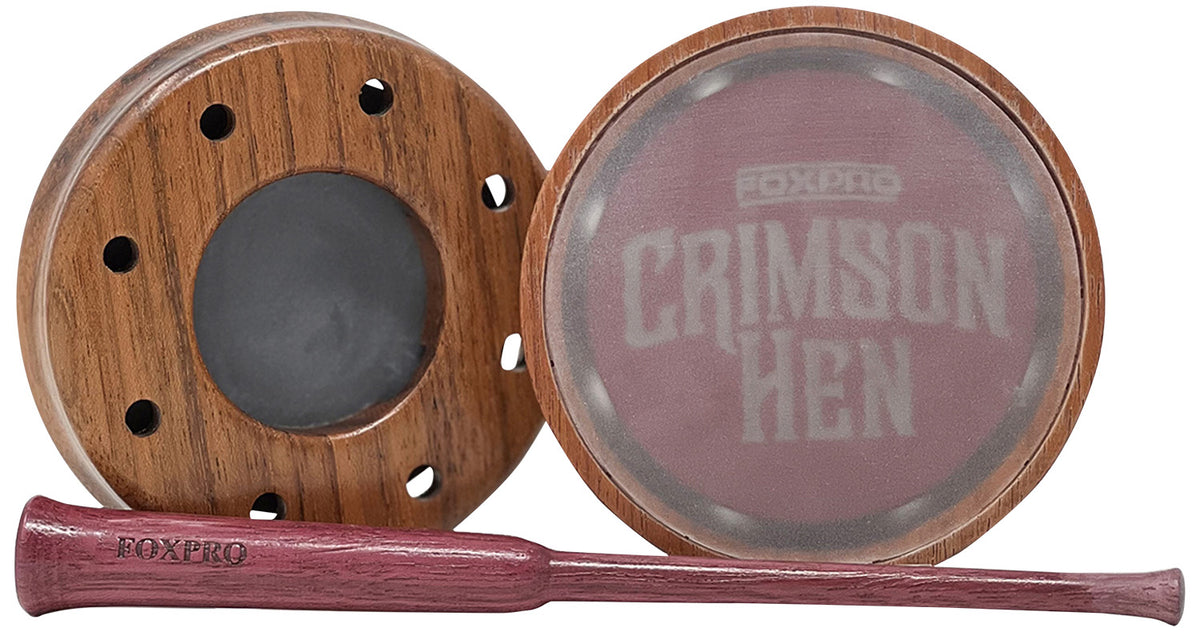 Foxpro Crimson Tip Friction Turkey Call - Cherry Wood
