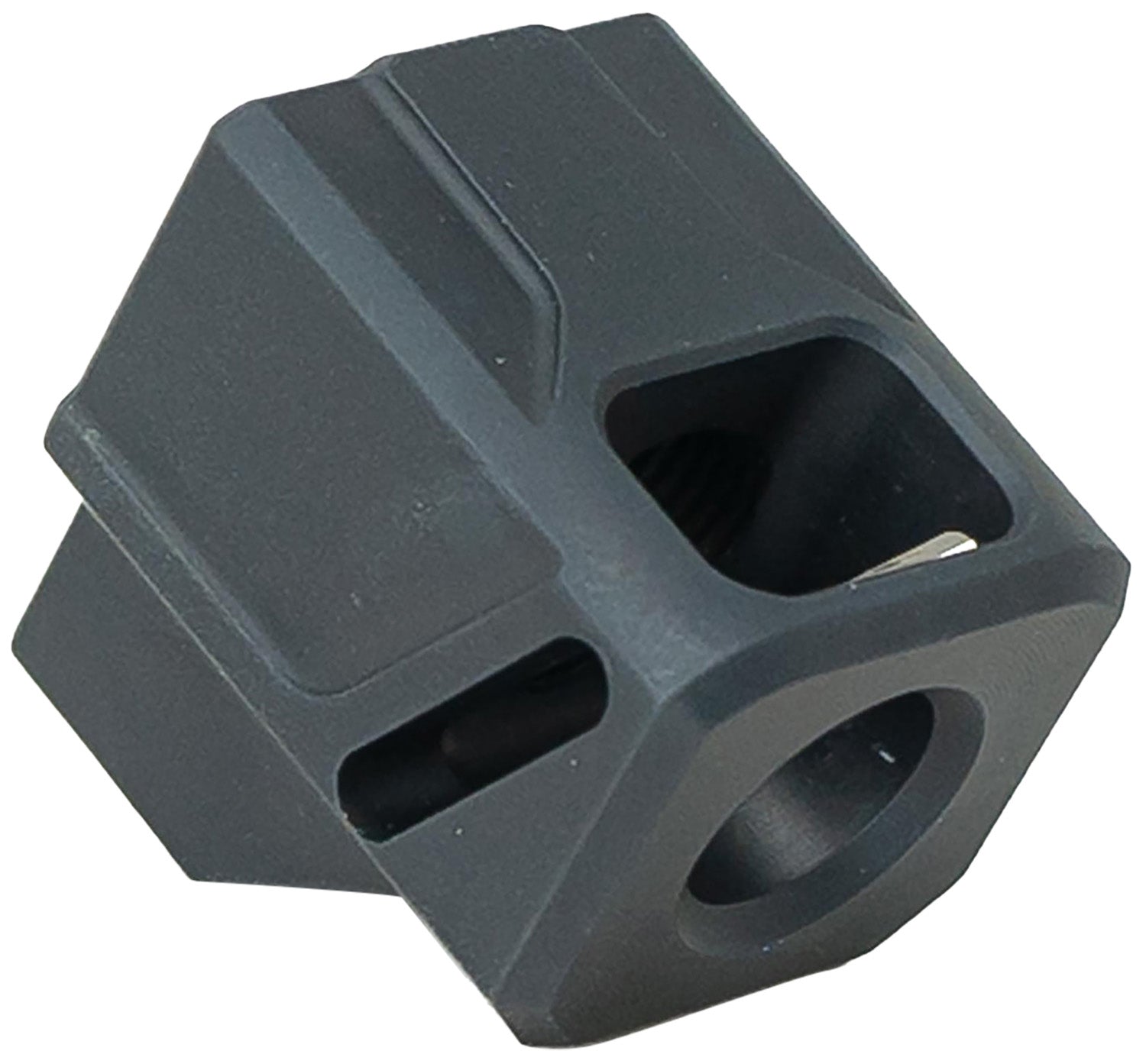 Faxon Firearms FFPACOMPDSG01 EXOS-513 Compensator Black Nitride Aluminum 1/2x28 for Glock Gen3 19/17/34