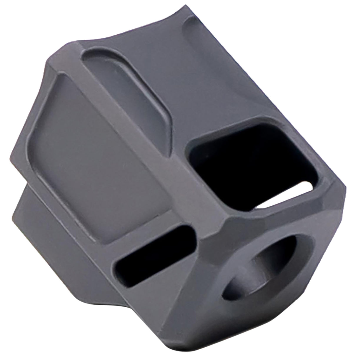 Faxon Firearms EXOS-533 Pistol Compensator Black Nitride 6061 Aluminum 1/2"x28 for Glock 43X/48