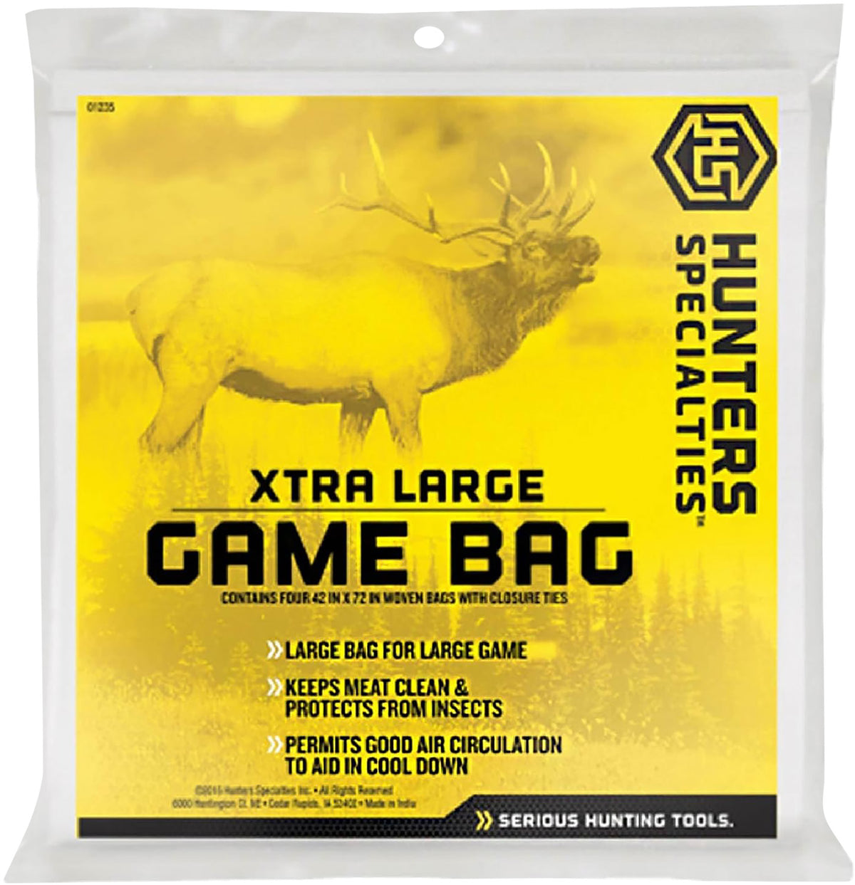 Hunters Specialties XL Deluxe Game Bag Heavy-Duty Canvas 42x72 Inches for Elk Moose