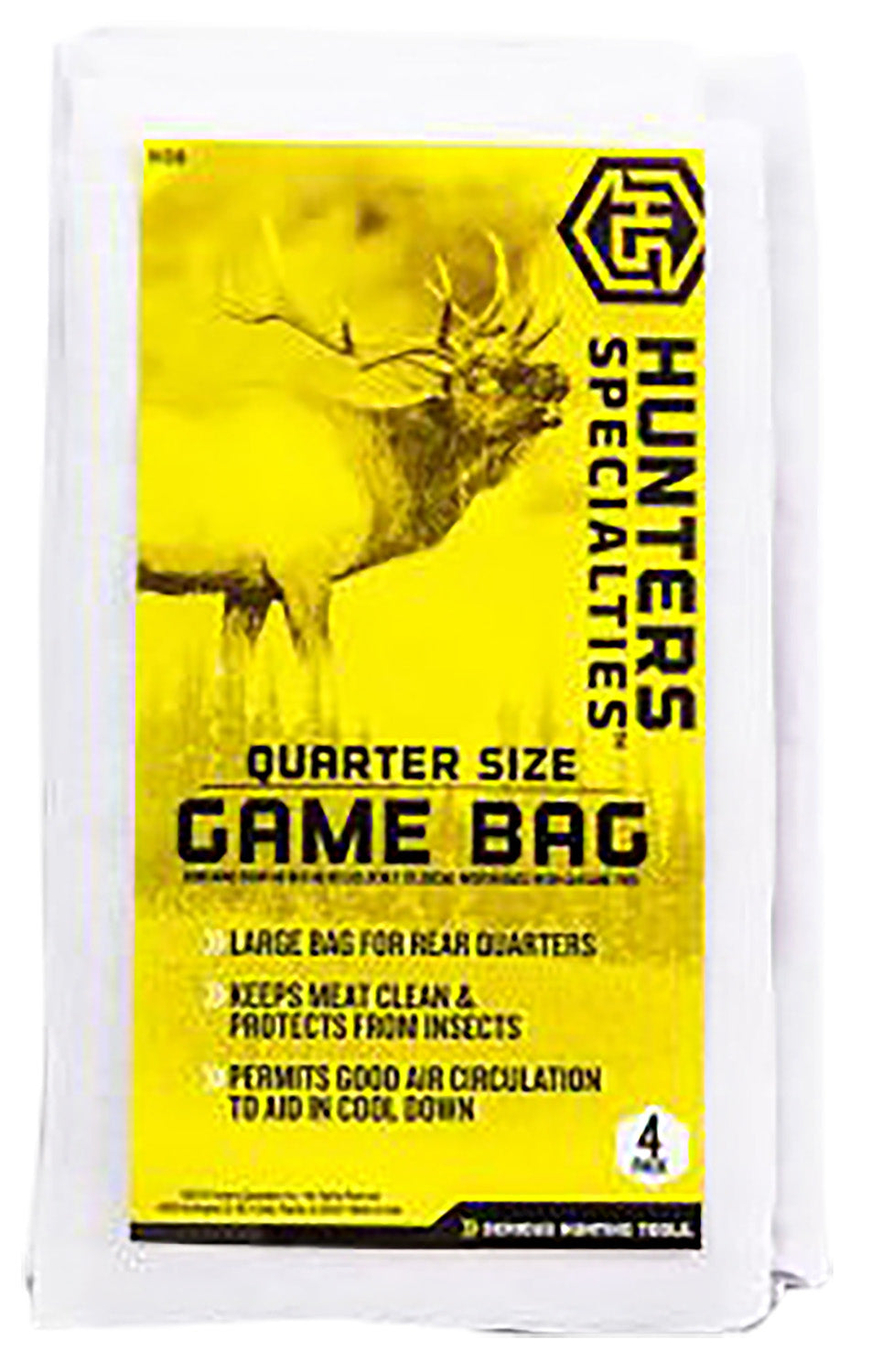 Hunters Specialties Quarter Size Game Bag 4-Pack 40x48 In for Elk Moose Caribou