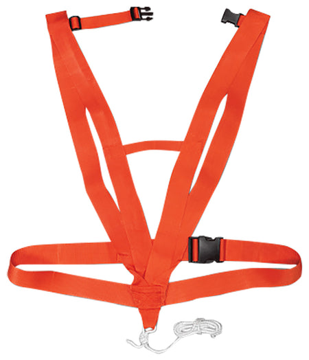 Hunters Specialties HS02019 Deluxe Deer Drag Body Harness Safety Orange