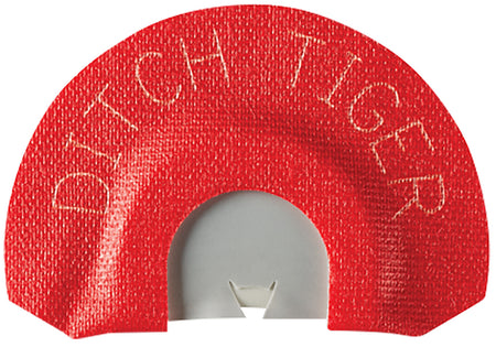 Johnny Stewart HSJSDIA8 Ditch Tiger Diaphragm Call Two-Reed Cat Ears Cut Bobcat Sounds Red Latex