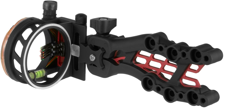 TruGlo TG7515B 5-Pin Carbon Hybrid Archery Bow Sight Toolless Adjustment Black