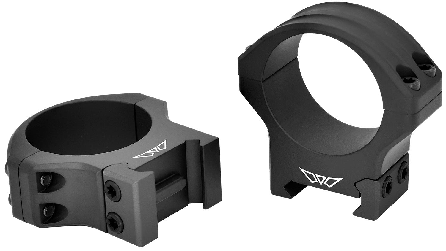 Warne 8521M HyperLite Matte Black MagnaFusion Alloy 34mm Medium Scope Rings Maxima/Weaver/Picatinny