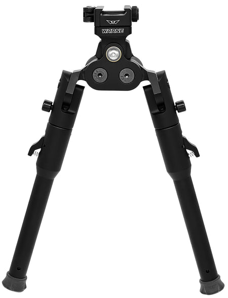 Warne 7921M Skyline Pro Bipod Black Anodized QD Picatinny Head Lite Legs