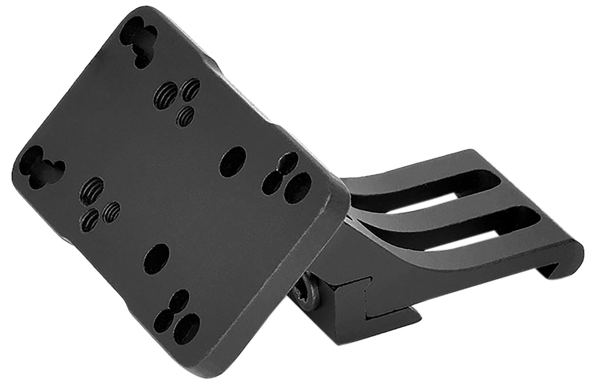 Warne 6110MR 45 Degree Offset Red Dot Riser Mount Right Hand Black Anodized Aluminum Fits Doctor/Sig Romeo3/Vortex Viper/Holosun