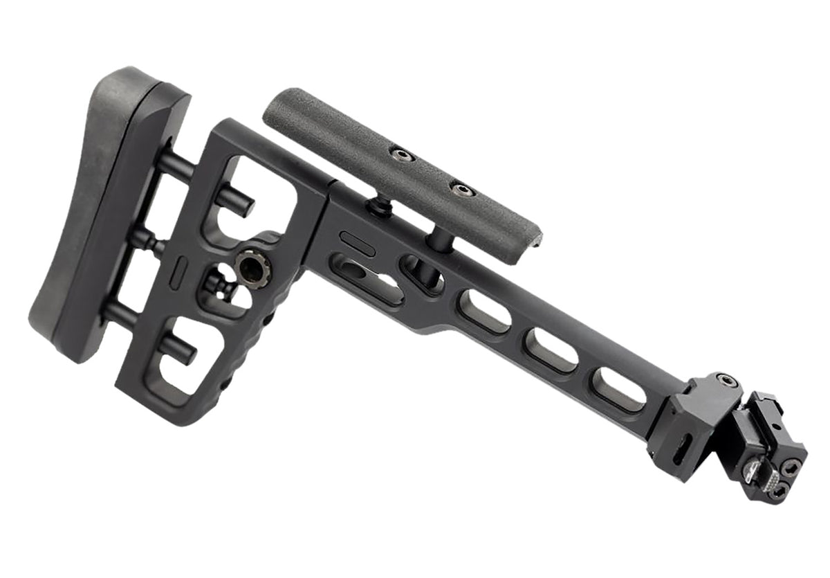Samson 040614101 S.A.S Black Anodized Folding Picatinny Stock Adapter Push-Button Adjustable