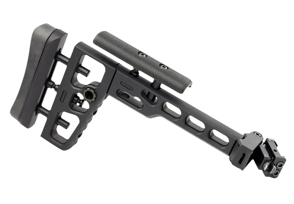 Samson 040614101 S.A.S Black Anodized Folding Picatinny Stock Adapter Push-Button Adjustable
