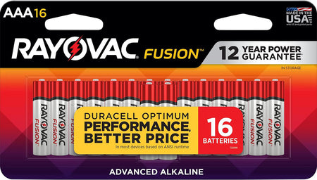 Rayovac High Energy AAA Alkaline Batteries 1.5V 1123mAh 16-Pack