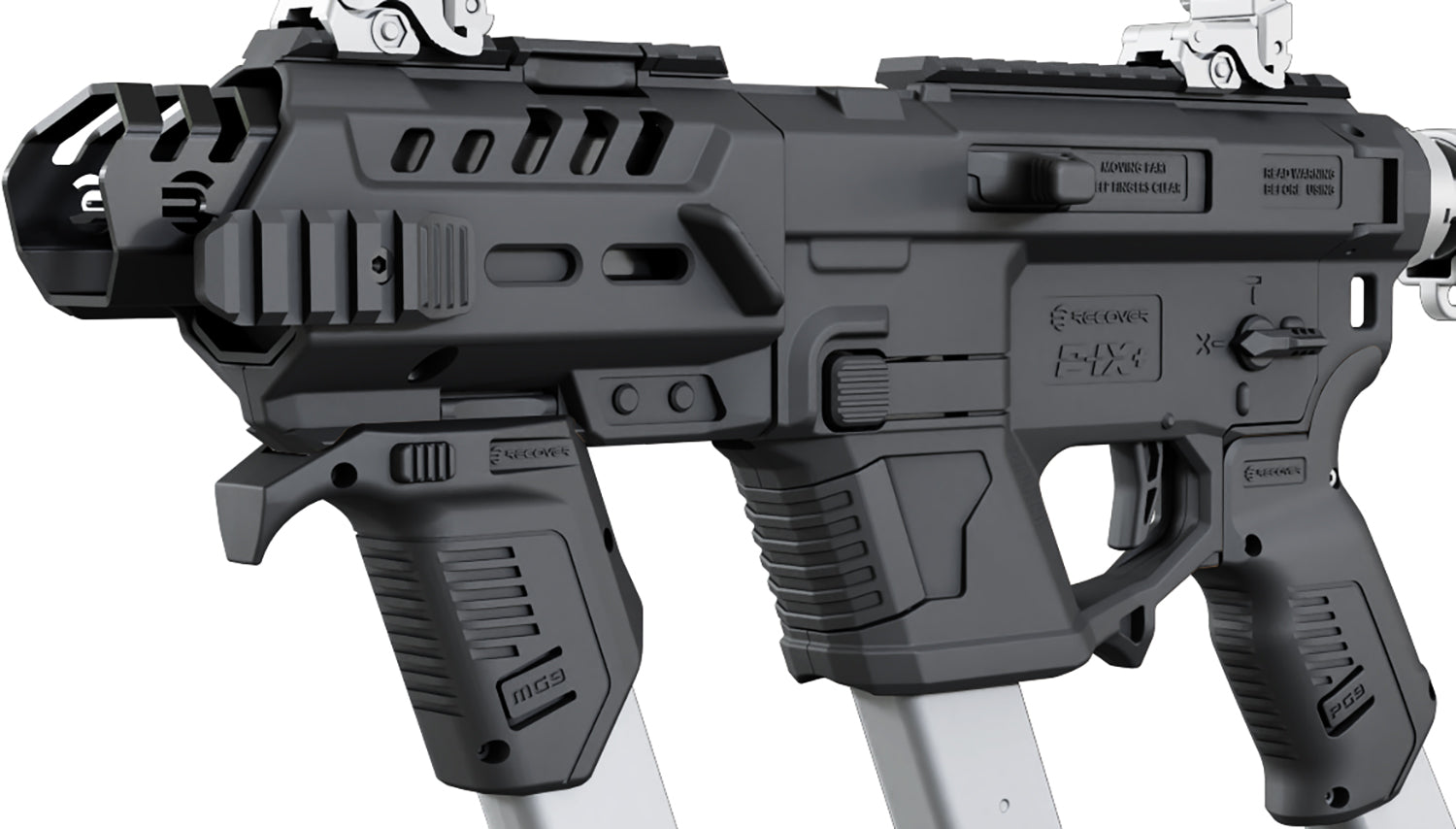 Recover Tactical PIXPMG01 P-IX+ MG PG9 SR20 Metal Front Guard Black