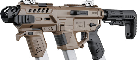 Recover Tactical PIXPMGST02 P-IX+MG PG9 SR20 Metal Front Guard with Buffer Tube in Tan
