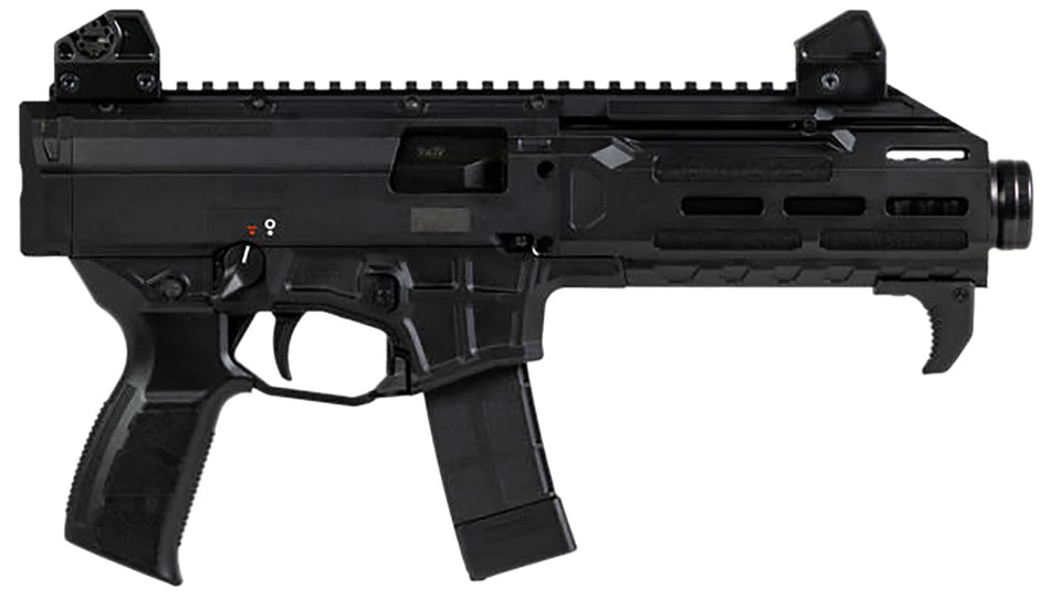 CZ-USA 91431 Scorpion 3+ 9mm Luger 20+1 7.80" Black Threaded Barrel, M-LOK Handguard, Picatinny Rail, Black Polymer Grip, Ambidextrous