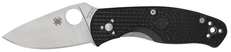 Spyderco C136PBK Persistence Lightweight Folding Knife 2.75" Plain Satin 8Cr13MoV Blade, Black Bi-Directional FRN Handle