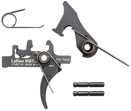 LaRue Tactical MBT-2S Two-Stage Curved Trigger Black for AR10/AR15