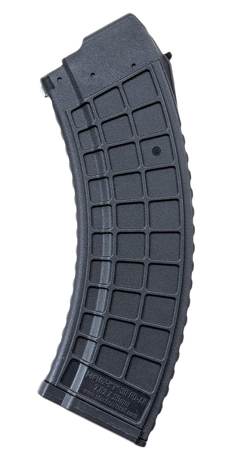Xtech Tactical XTT1152BLKMAG47 Gen2 30-Round 7.62x39mm Waffle Magazine for AK-47 Black Stainless Steel